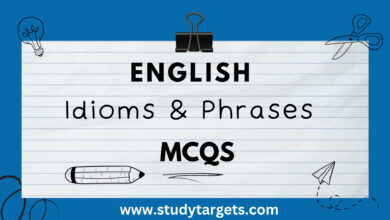 Idioms & Phrases MCQs