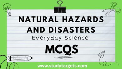 Natural Hazards And Disasters Everyday Science MCQs