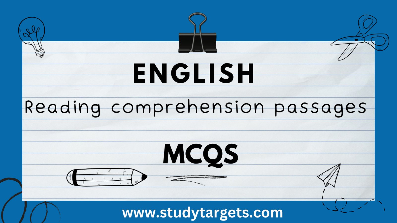 Reading comprehension passages with MCQs and questions and answers