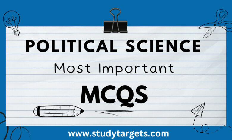 Political Science Most Important MCQs