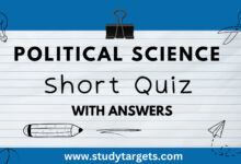 Political Science Short Quiz: Most Important Political Science Short Quiz