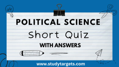 Political Science Short Quiz: Most Important Political Science Short Quiz