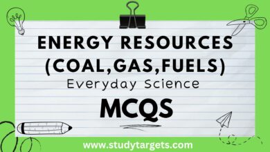 Energy Resources (Coal,Gas,Fuels) Everyday Science MCQs