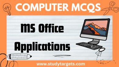 MCQs: MS Office Applications: Word ,Excel ,PowerPoint: Computer MCQs