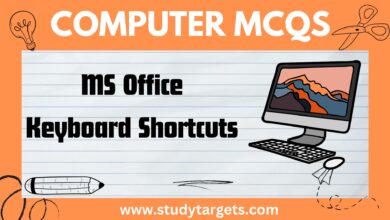 MCQs: MS Office Keyboard Shortcuts: MS Word, Excel, Powerpoint Keys: