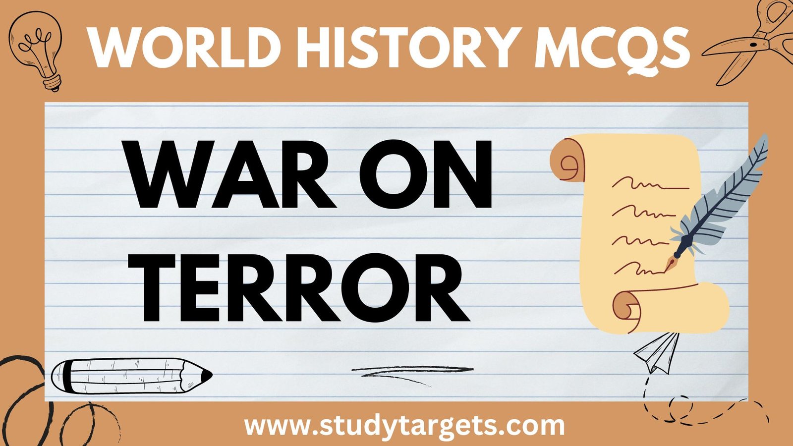 MCQs: War on Terror : World History MCQs