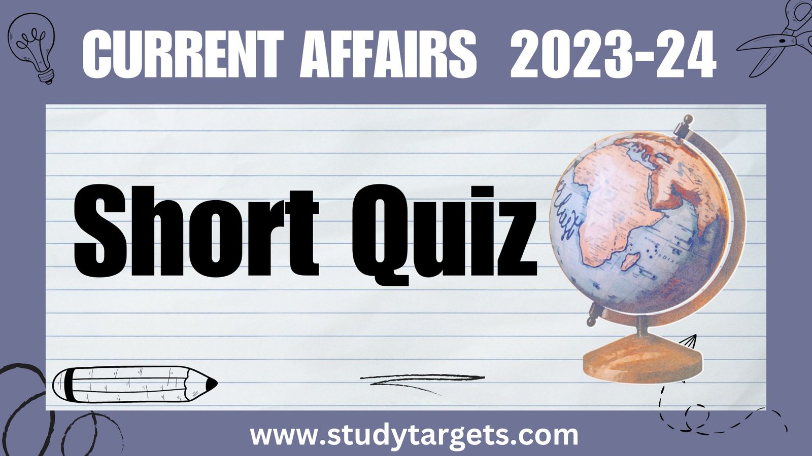 Short Quiz Current Affairs 2023-24 Short Quiz