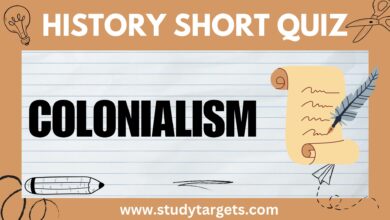 Short Quiz : Colonialism : World History Short Quiz