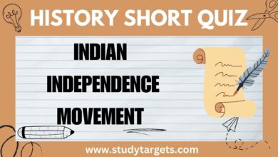 Short Quiz : Indian Independence Movement: World History Short Quiz