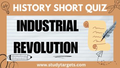 Short Quiz : Industrial Revolution : World History Short Quiz