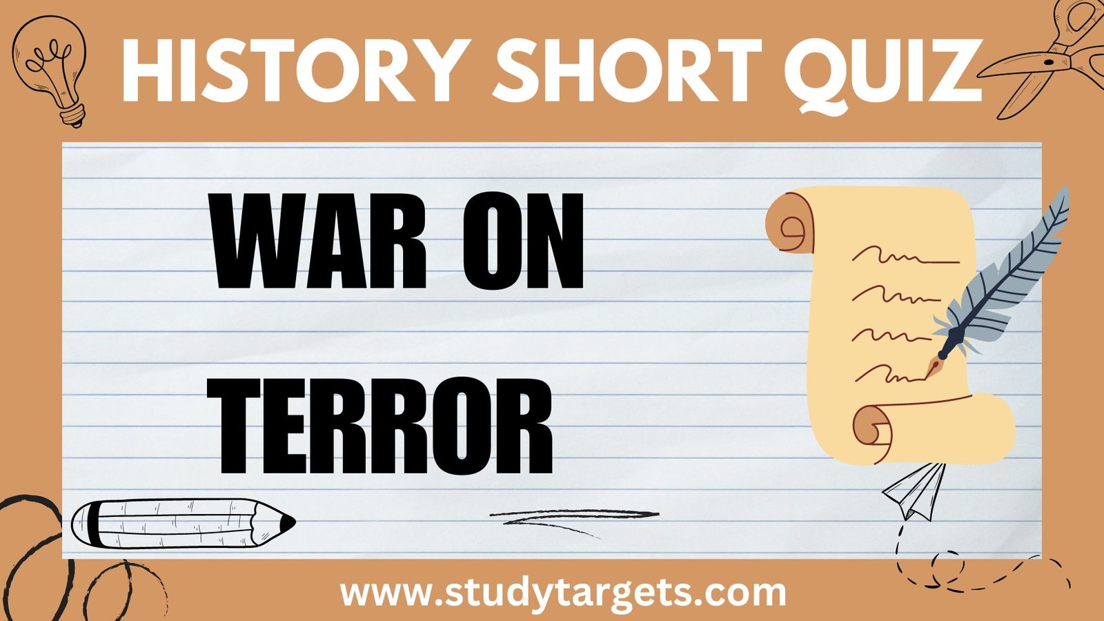 Short Quiz :War on Terror : World History Short Quiz