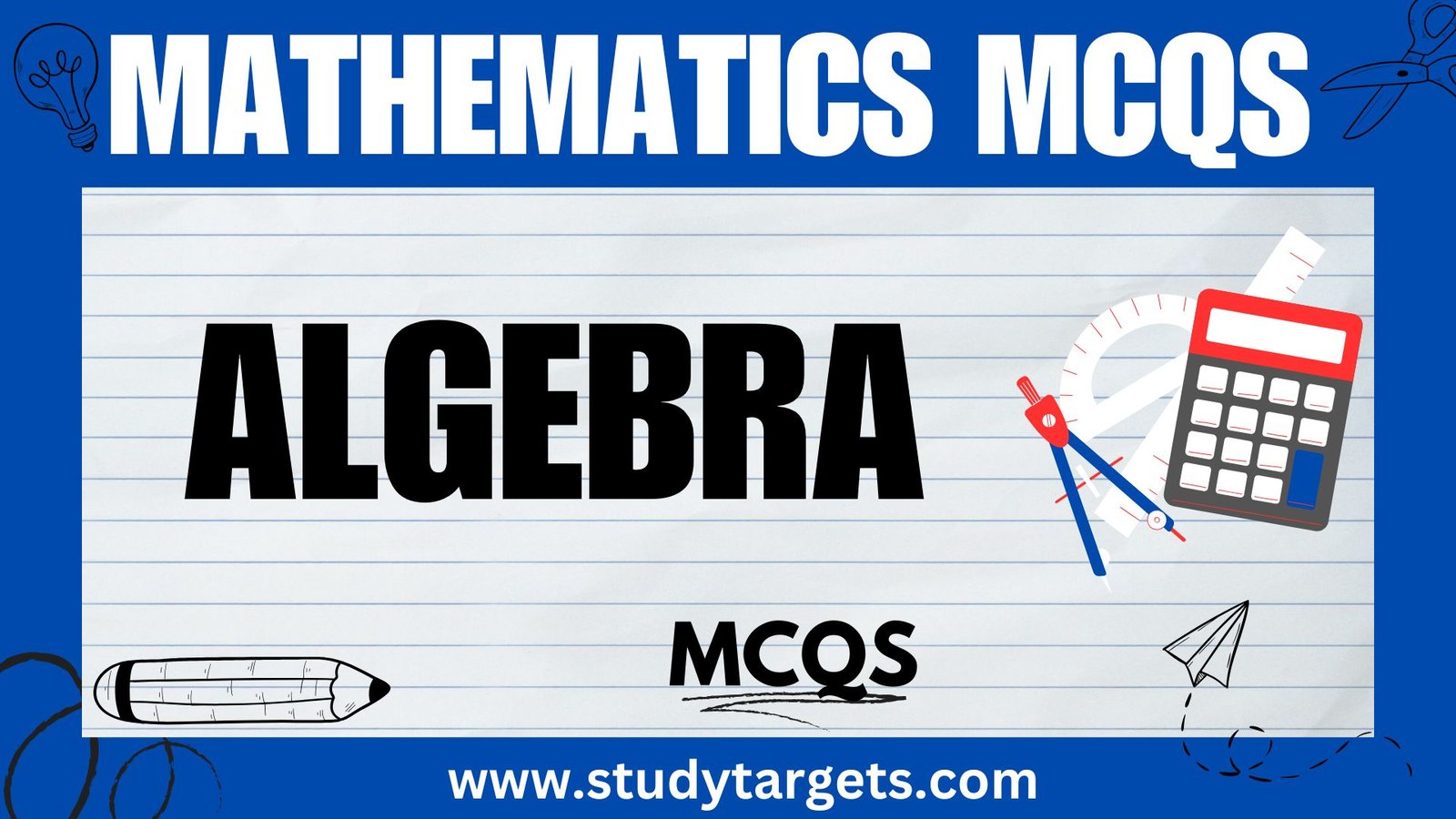 Algebra Mathematics MCQs
