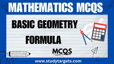 Basic Geometry Formula Mathematics MCQs