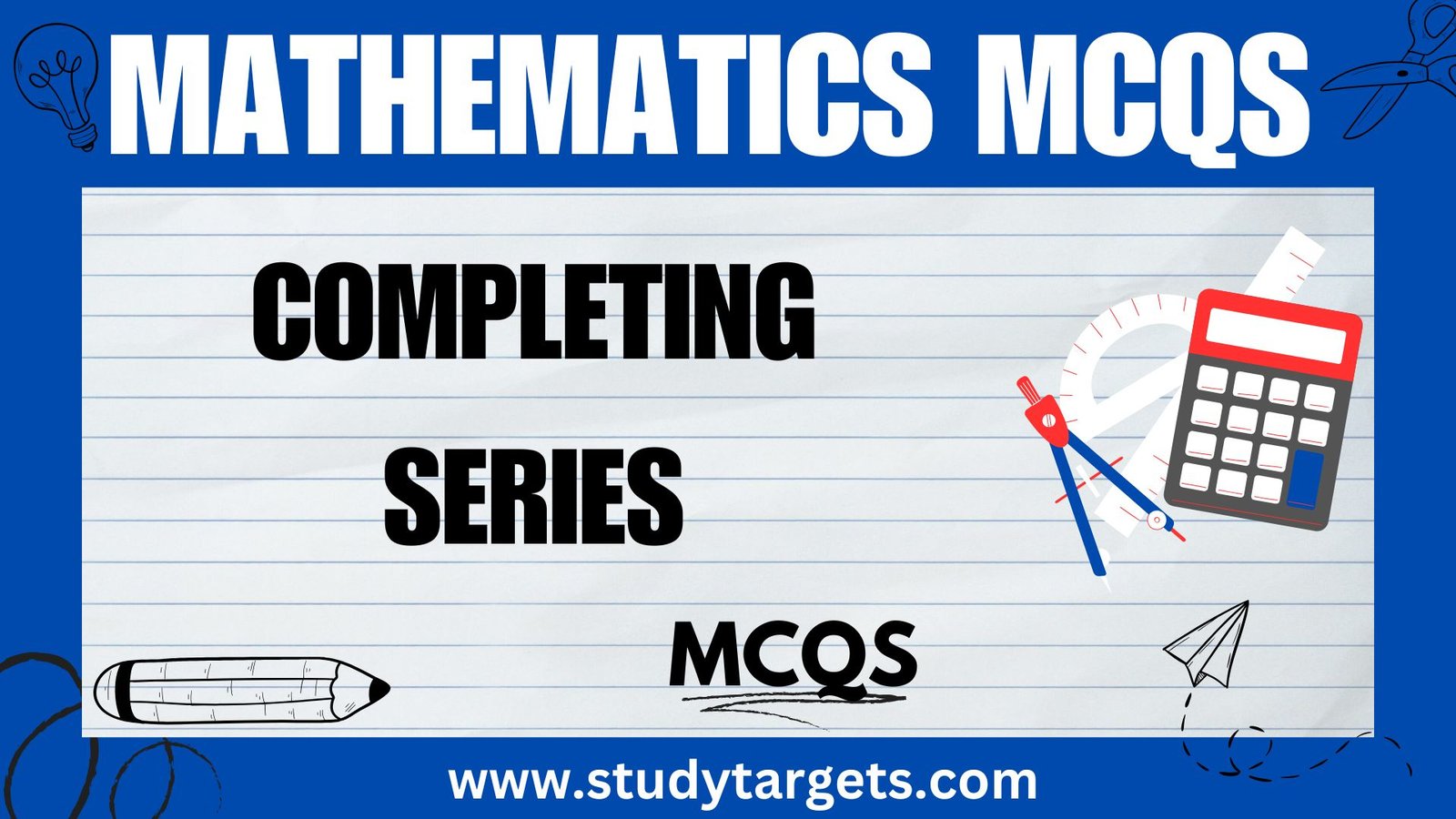 Completing Series Mathematics MCQs