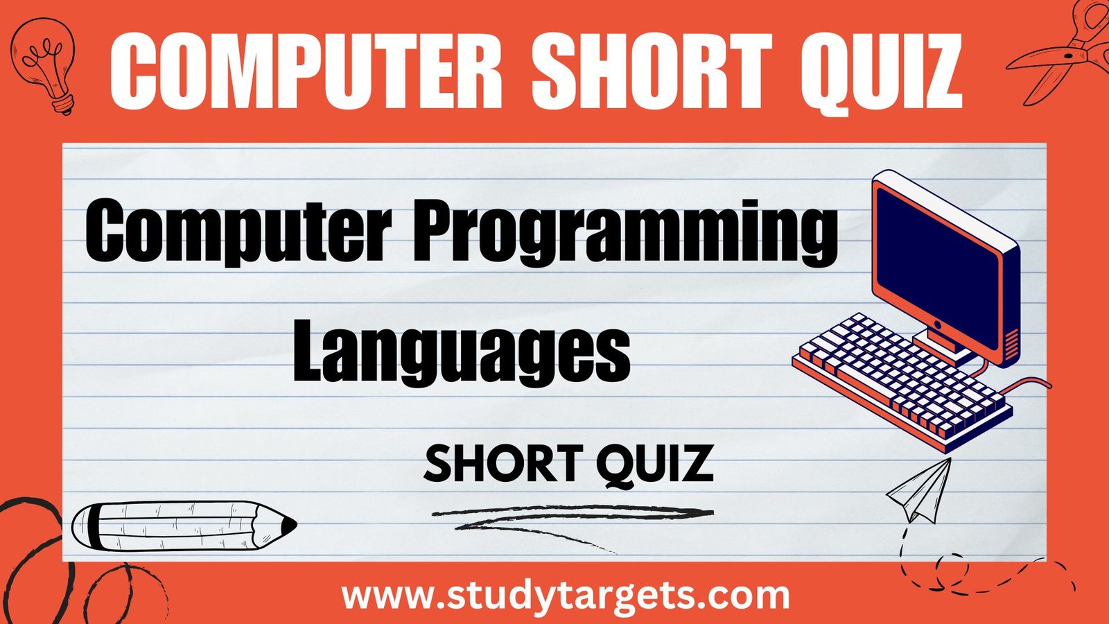 Computer Programming Languages Short Quiz
