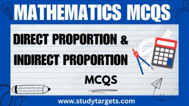 Direct Proportion & Indirect Proportion Mathematics MCqs