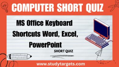MS Office Keyboard Shortcuts Word, Excel, PowerPoint Short Quiz
