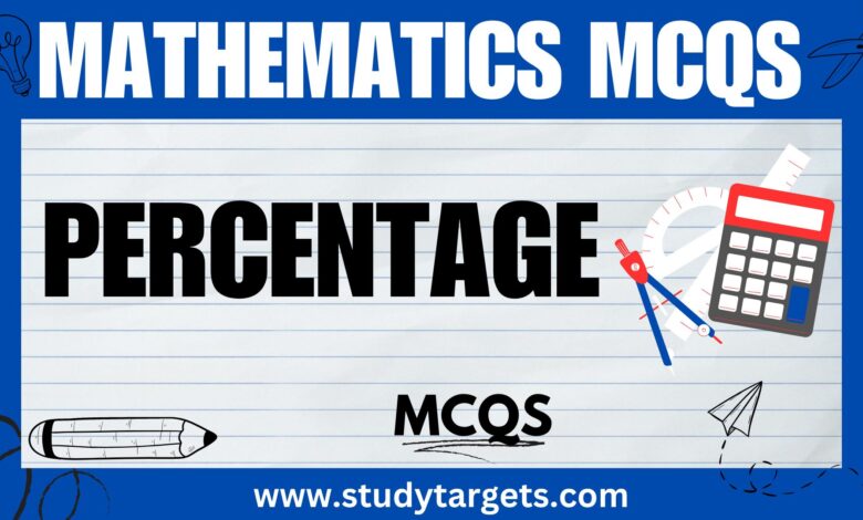 Percentage Mathematics MCQs