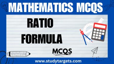 RATIO FORMULA Mathematics MCQs