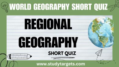 Short Quiz : Regional Geography : World Geography Short Quiz